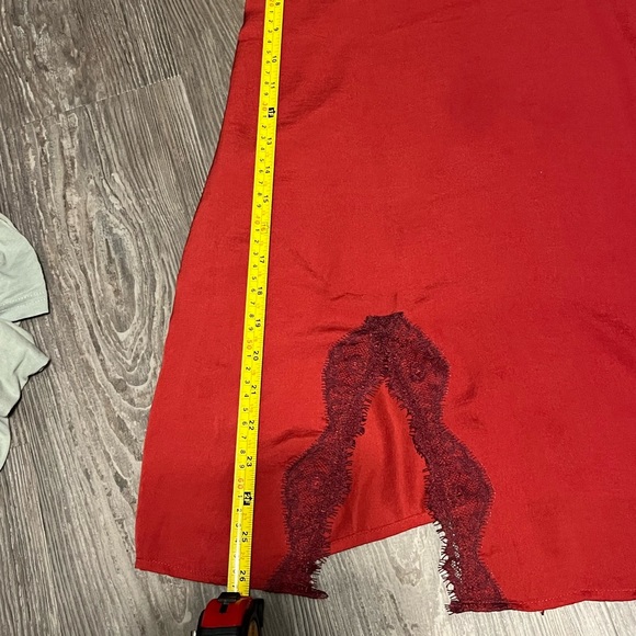 Red Slip Night Dress - Picture 3 of 5